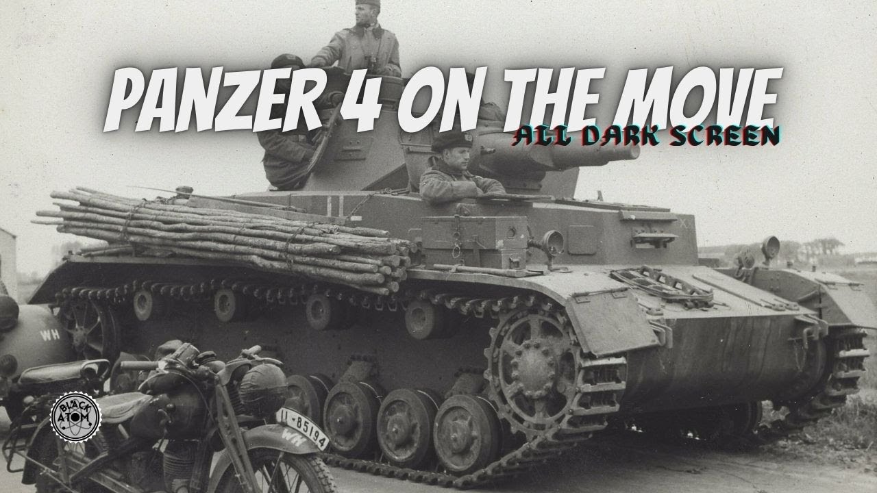 Panzer Tank on the Move ⨀ Authentic WWII Tank Engine & Track Sounds for Sleep, Study & Immersion
