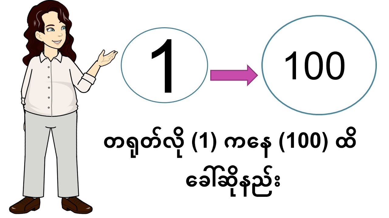 တရုတ်လို (1) ကနေ (100) ထိ ခေါ်ဆိုနည်း   Chinese Numbers  1  to   100