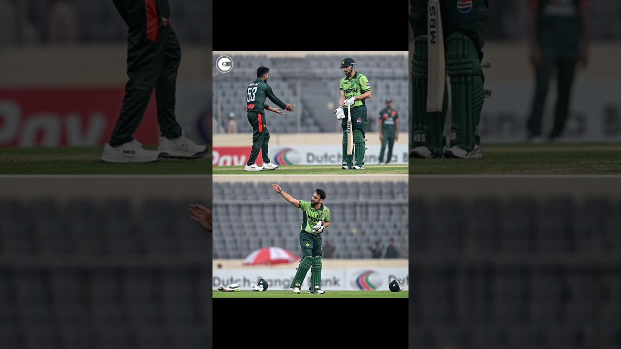 Salman Ali Agha Bizarre Run Out vs Bangladesh