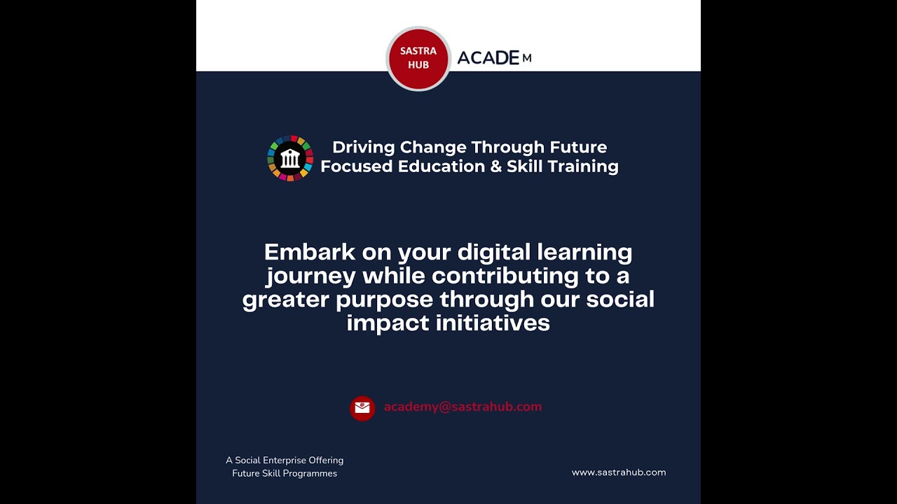 SASTRA Academy: Launches the Certified Blockchain Expert Programme