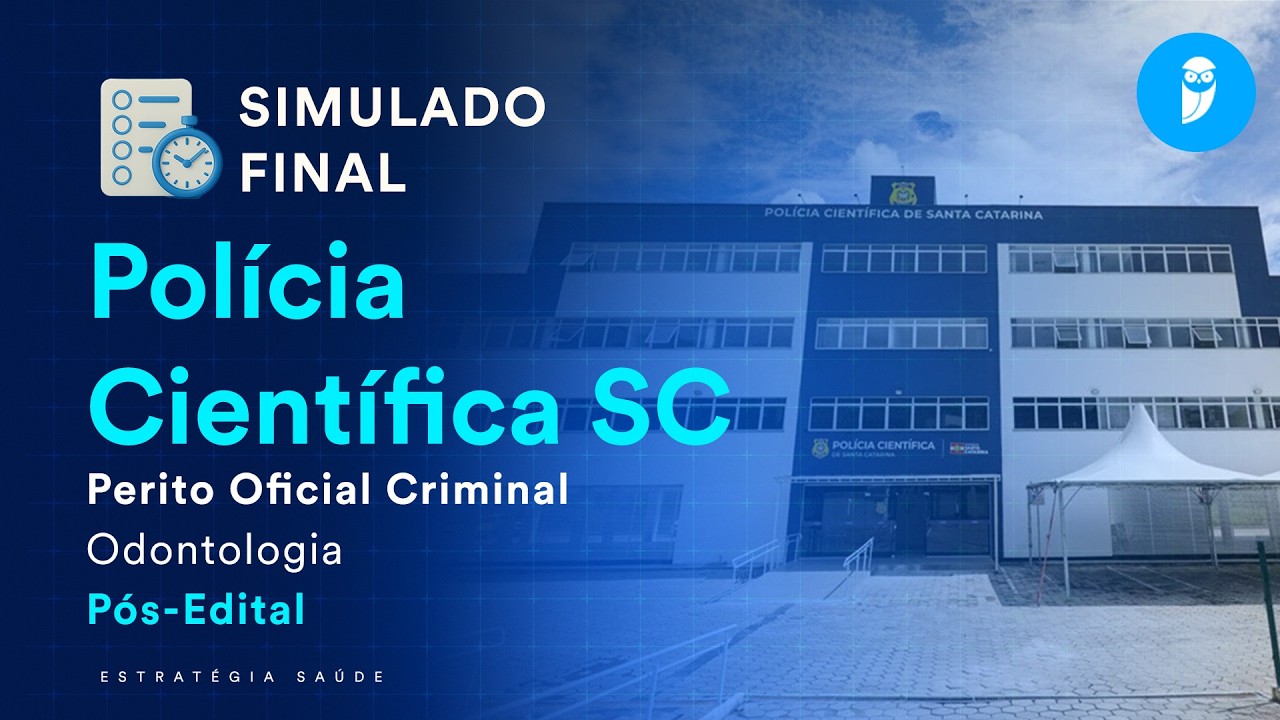 Simulado Final Polícia Científica SC - Perito Oficial Criminal Odontologia - Pós-Edital - Correção