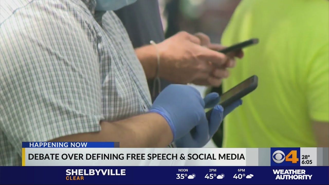 Free speech and social media debate