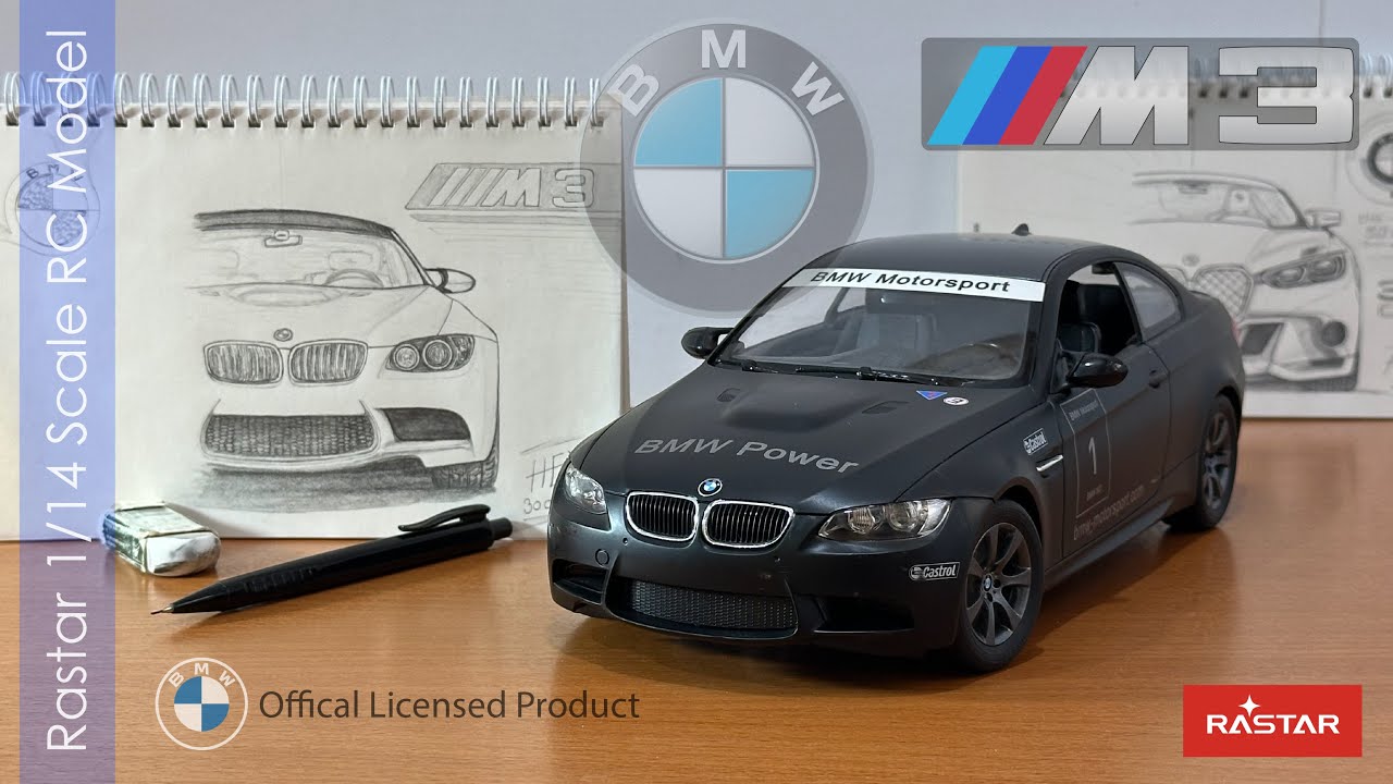 Rastar Bmw M3 1/14 Scale RC Model, Unboxing, Details, Test Drive
