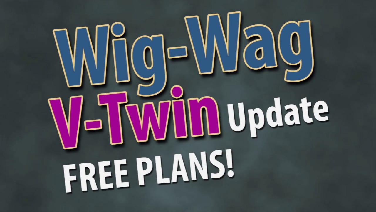 WigWag V-Twin Steam Engine Update - Drawings now available