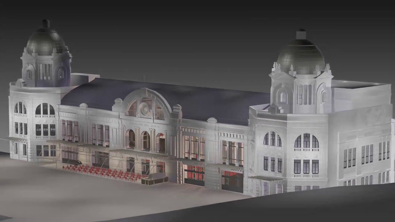 Render La Estación Gran Teatro Príncipe Pío