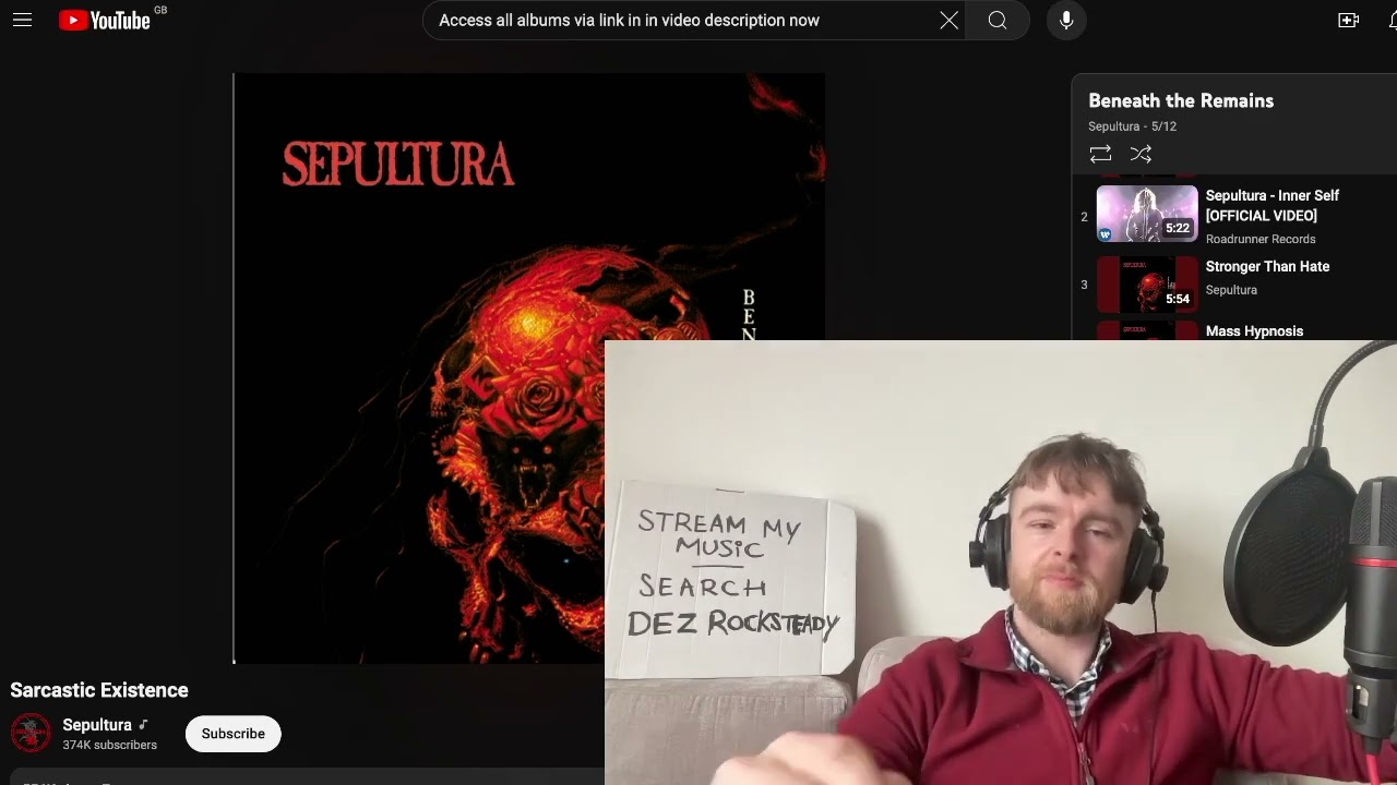Sepultura - Sarcastic Existence Reaction & First Listen
