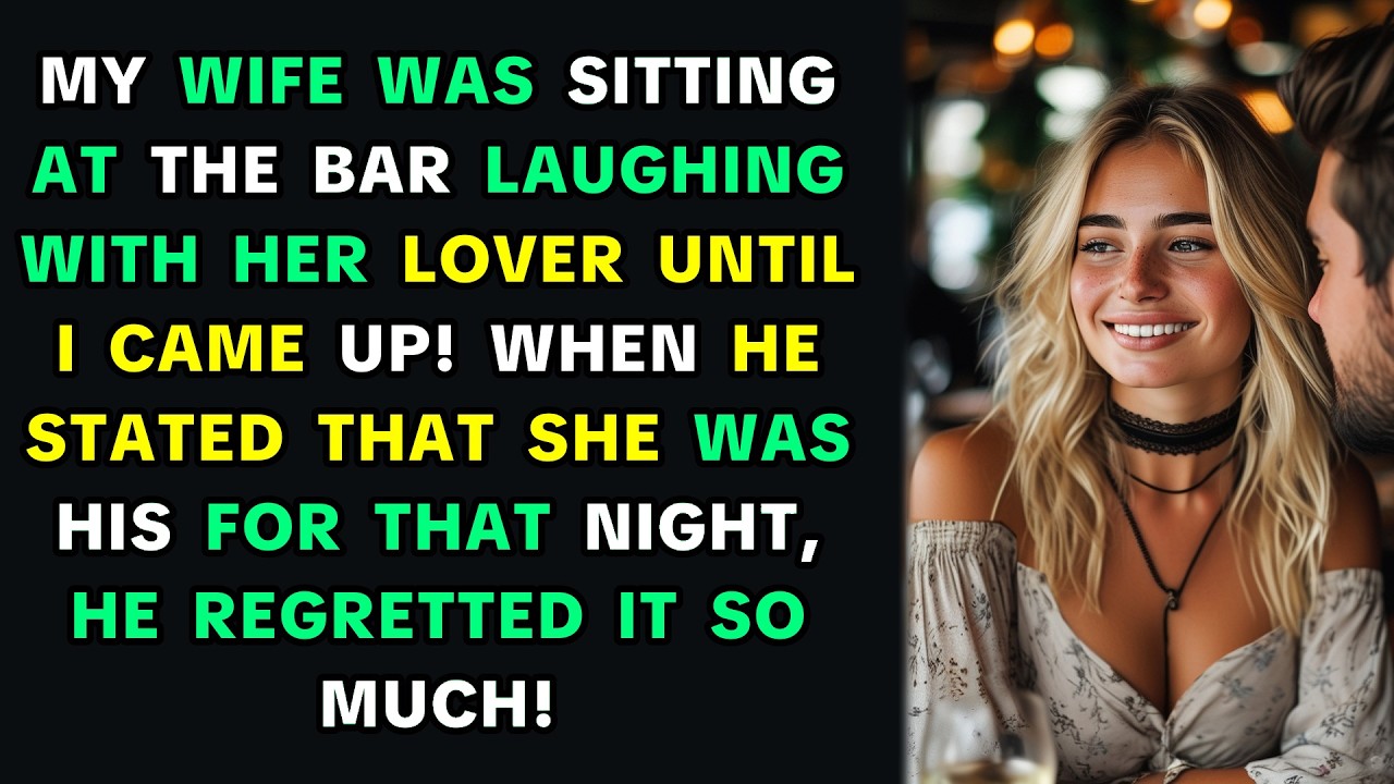 💚MY WIFE WAS SITTING AT THE BAR LAUGHING WITH HER LOVER UNTIL I CAME UP! WHEN HE STATED THAT SHE WAS
