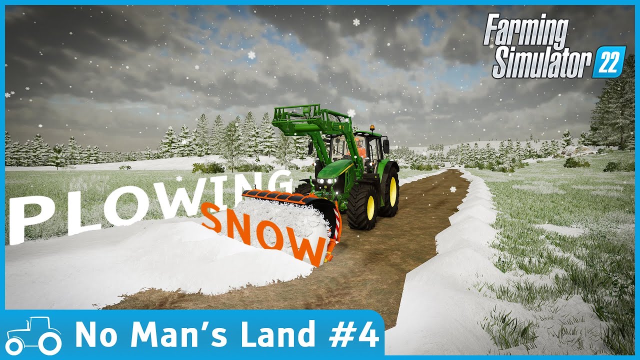 No Man's Land #4 FS22 Timelapse Plowing Snow, Removing Stones From Our Field, Clearing Trees