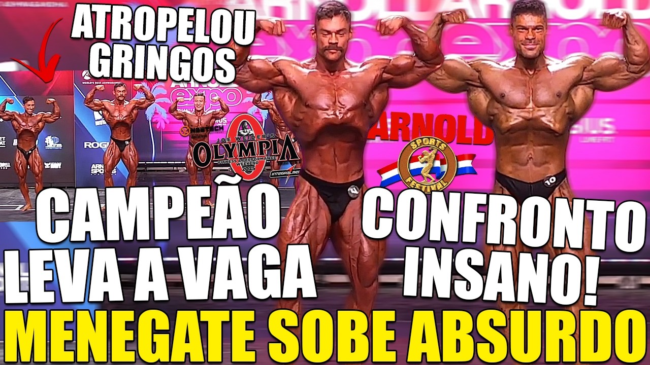 MENEGATE PASSA O CARRO E CAMPEÃO DO ARNOLD CLASSIC OHIO LEVARÁ A VAGA DO OLYMPIA! WESLEY NA DISPUTA