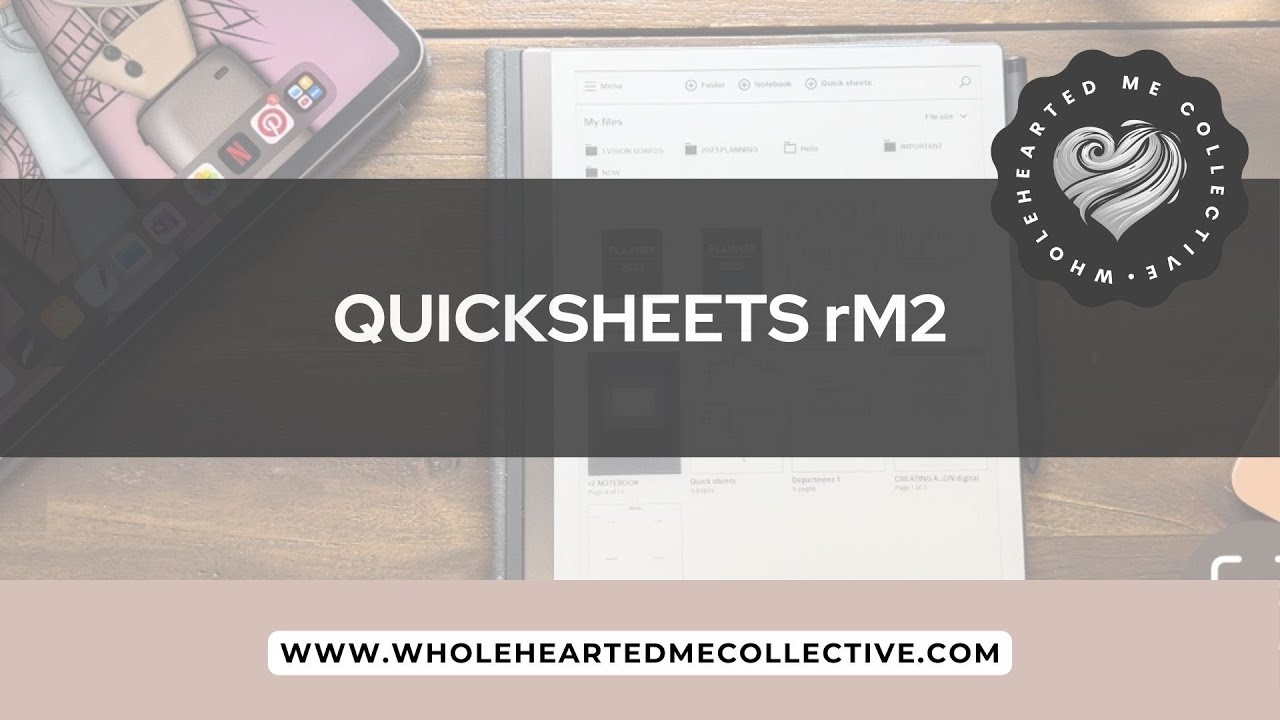 QUICKSHEETS 101 на планшетах reMarkable2 Eink