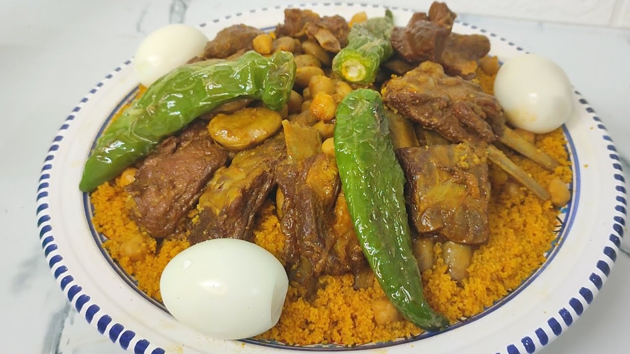 كسكسي تونسي بالقديد كسكسي راس السنة الهجرية couscous tunisien au kadid