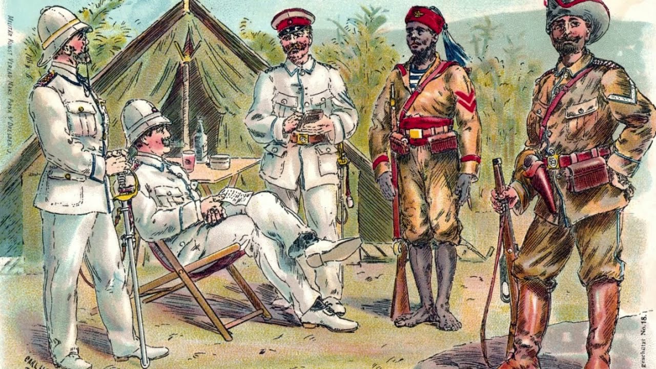 Schön war die Zeit für uns in Afrika [best colonial version][+ english translation]
