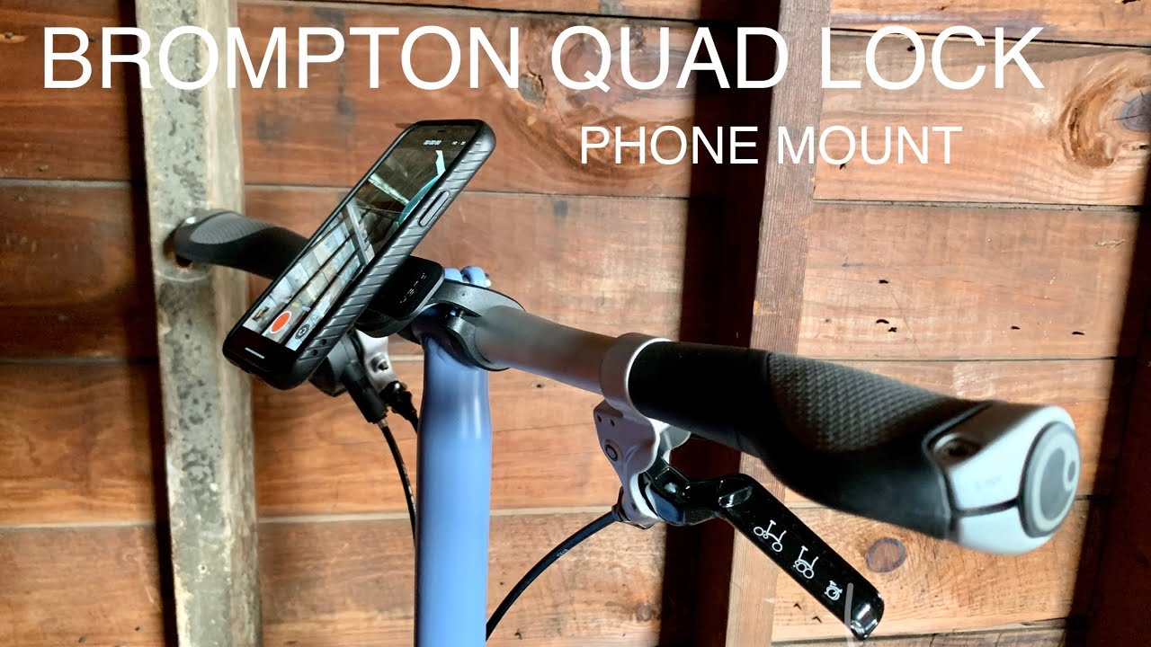 BROMPTON SPECIFIC QUAD LOCK INSTALLATION (PHONE MOUNT) ブロンプトン専用クアドロック(スマホマウント)を付けてみた