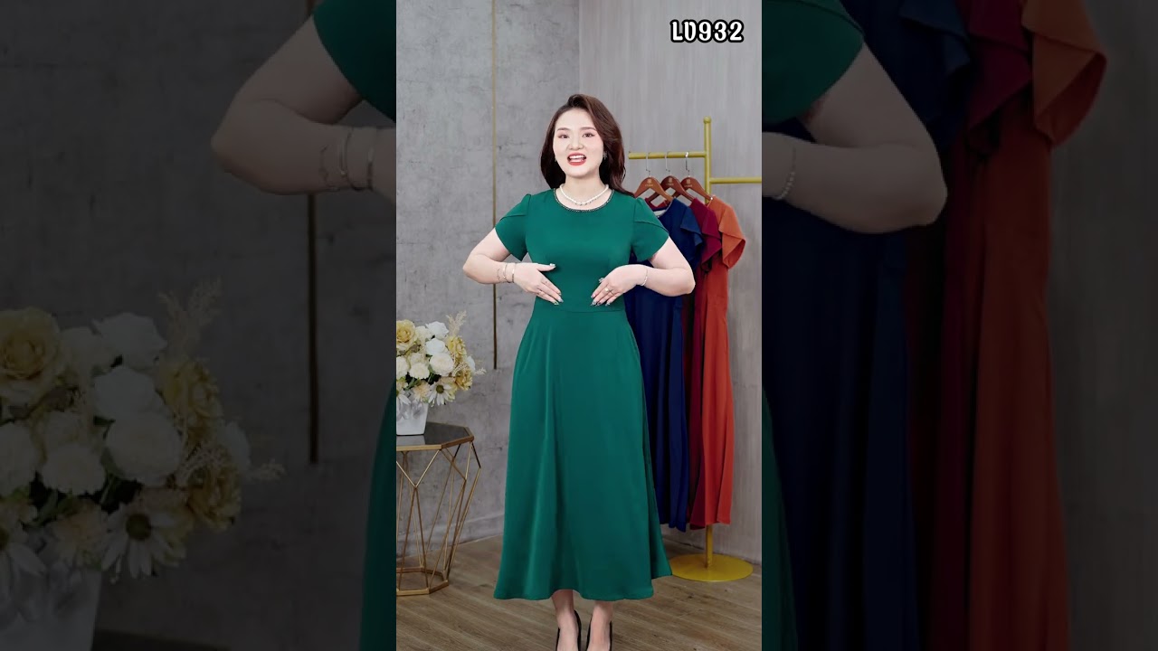 ĐẦM TRUNG NIÊN U60 CHO QUÝ CÔ DIỆN HÈ | THỜI TRANG TRUNG NIÊN LYBEE SHOP | GỌI NGAY:  0796157206