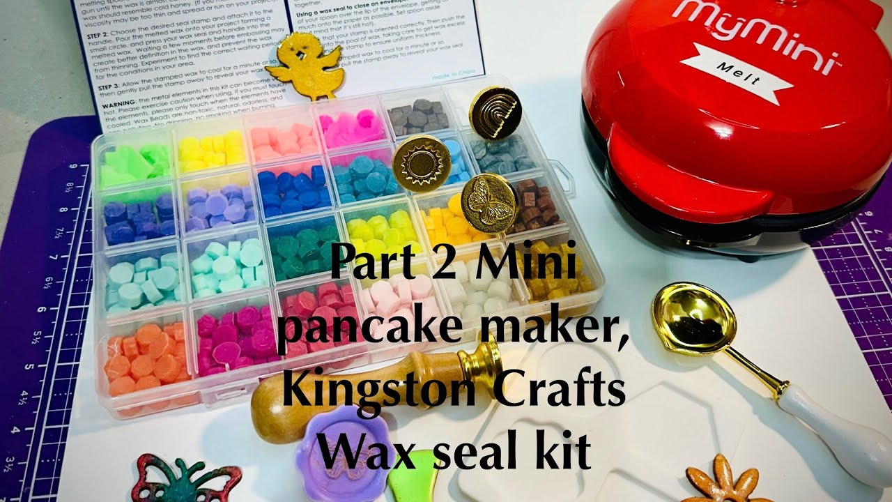 Часть 2. Мини-блинница, набор для герметизации восковыми печатями Kingston Crafts @KingstonCrafts...