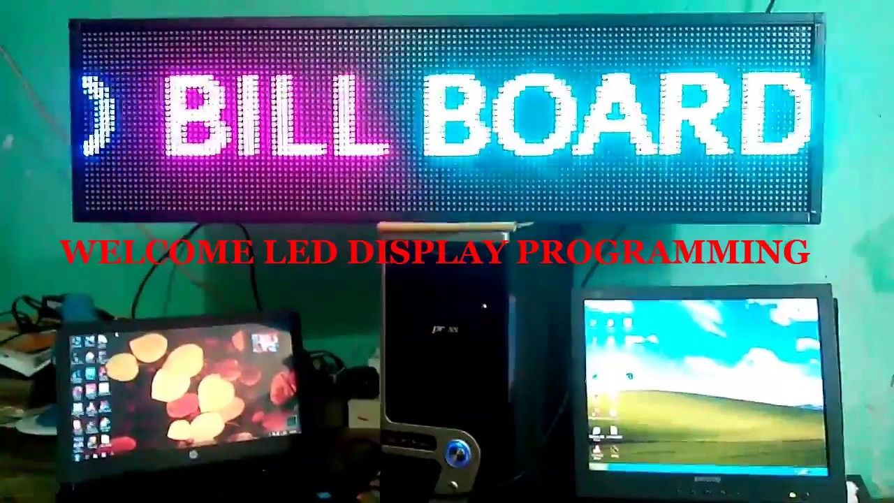 How to program led display board.