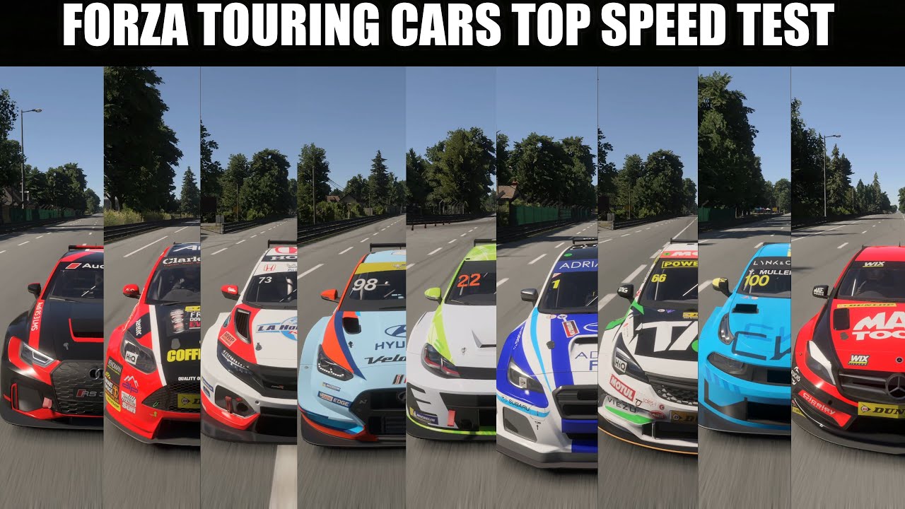 Forza Motorsports (2023) - Forza Touring Cars Top Speed Test