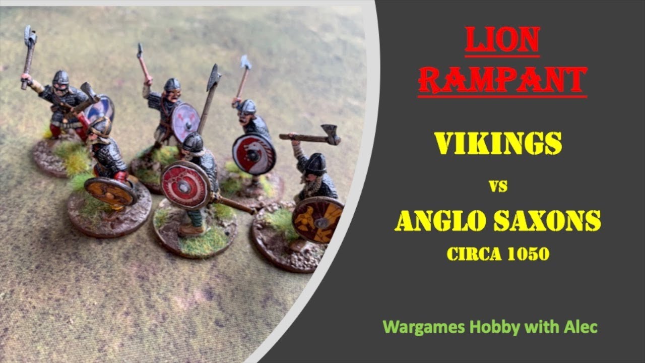 Lion Rampant rules - Norse Vikings vs Anglo Saxons - Battle of the sheep.