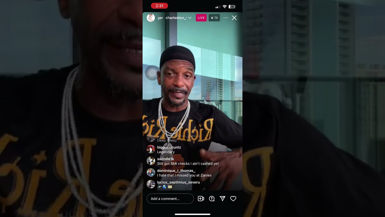 Charleston white live talkin about Adam 22 4xtra and giving game