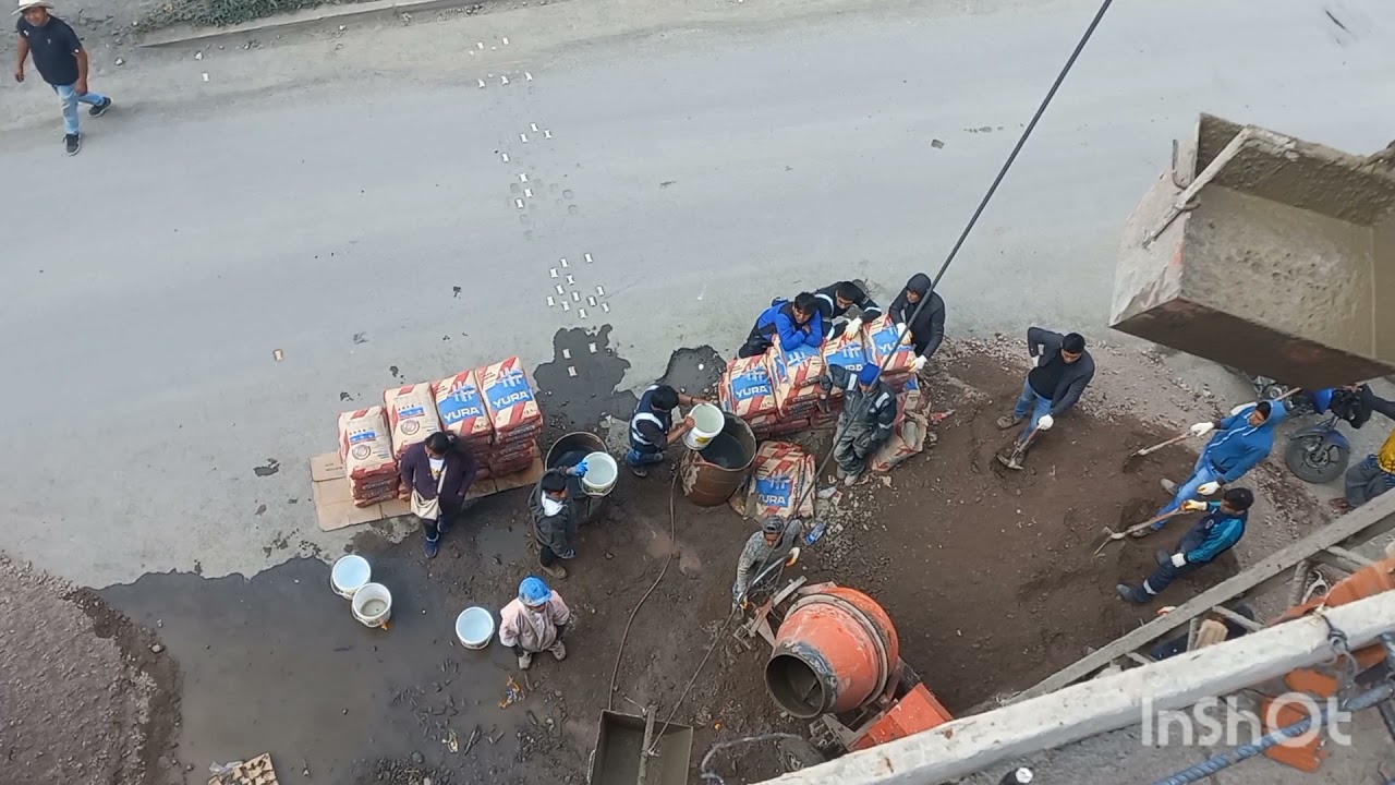 winche gasolinero......llenado de techo
