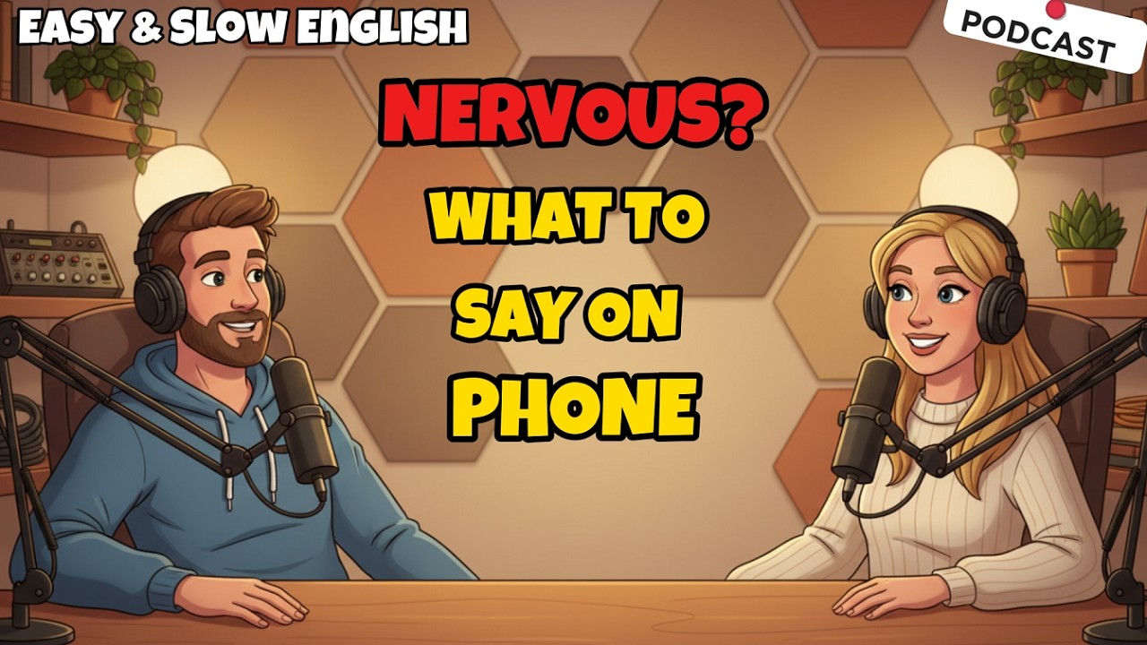 Making a Phone Call in English - Easy Podcast Conversation | #englishpodcast