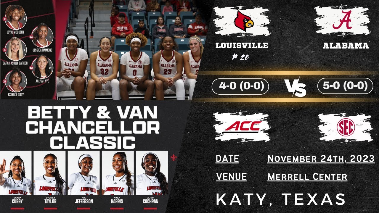 No. 20 Louisville vs Alabama | 2023 Betty Chancelor Classic: Day 1 | 11.24.23