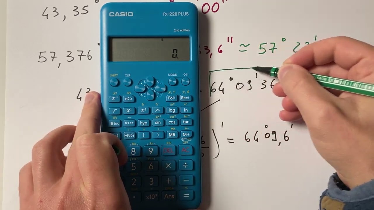 Usare i gradi sulle calcolatrici scientifiche