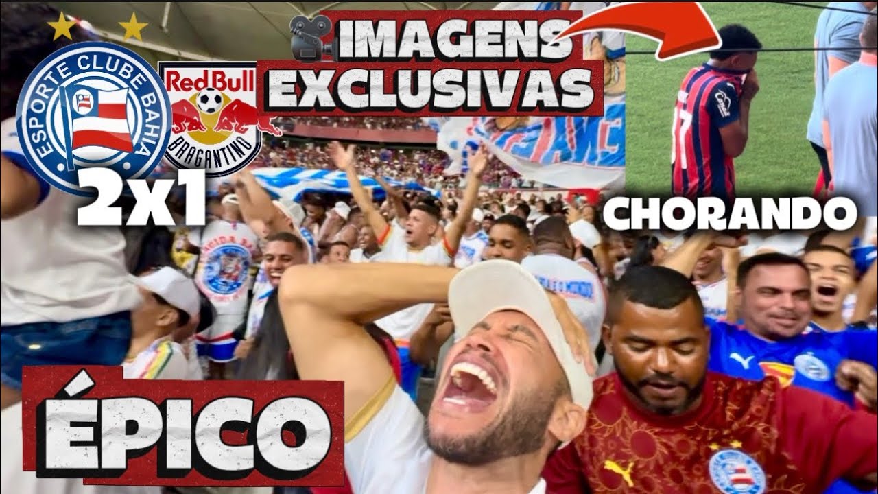 🔥VLOG: BAHIA 2x1 BRAGANTINO; GOLS E MEHORES MOMENTOS DESSA VIRADA INCRÍVEL NA FONTE NOVA LOTADA