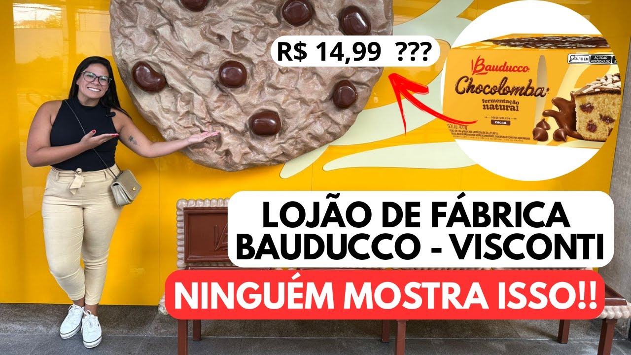 LOJA DE F&Aacute;BRICA BAUDUCCO / VISCONTI - Ser&aacute; Que Vale a Pena Comprar Panetone, Chocotone e Cockies ?