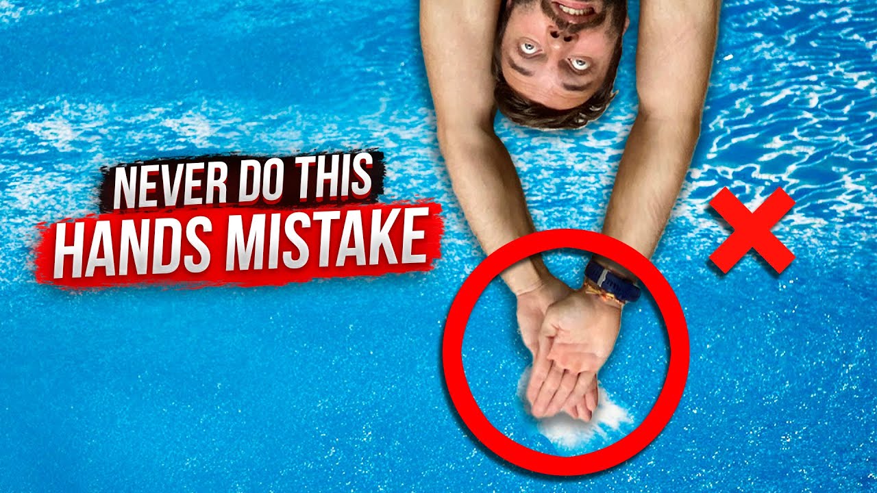 How to grab your hands on a hands-first entry | TOP-4 ways in diving | Tutorial in swimming pool