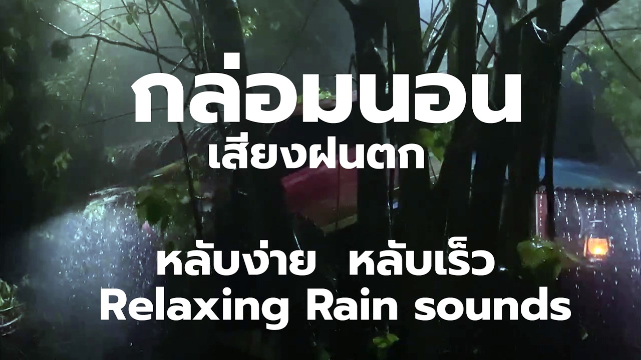 Live เสียงฝนตก นอนหลับสบาย ผ่อนคลายสมอง | Rain Sounds | Relaxation| Meditation