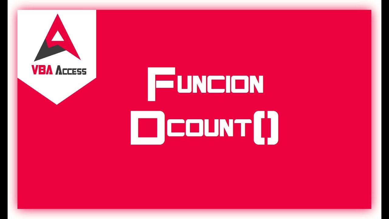 Dcount() - Función | Categoría: Agregado de dominio 🎤