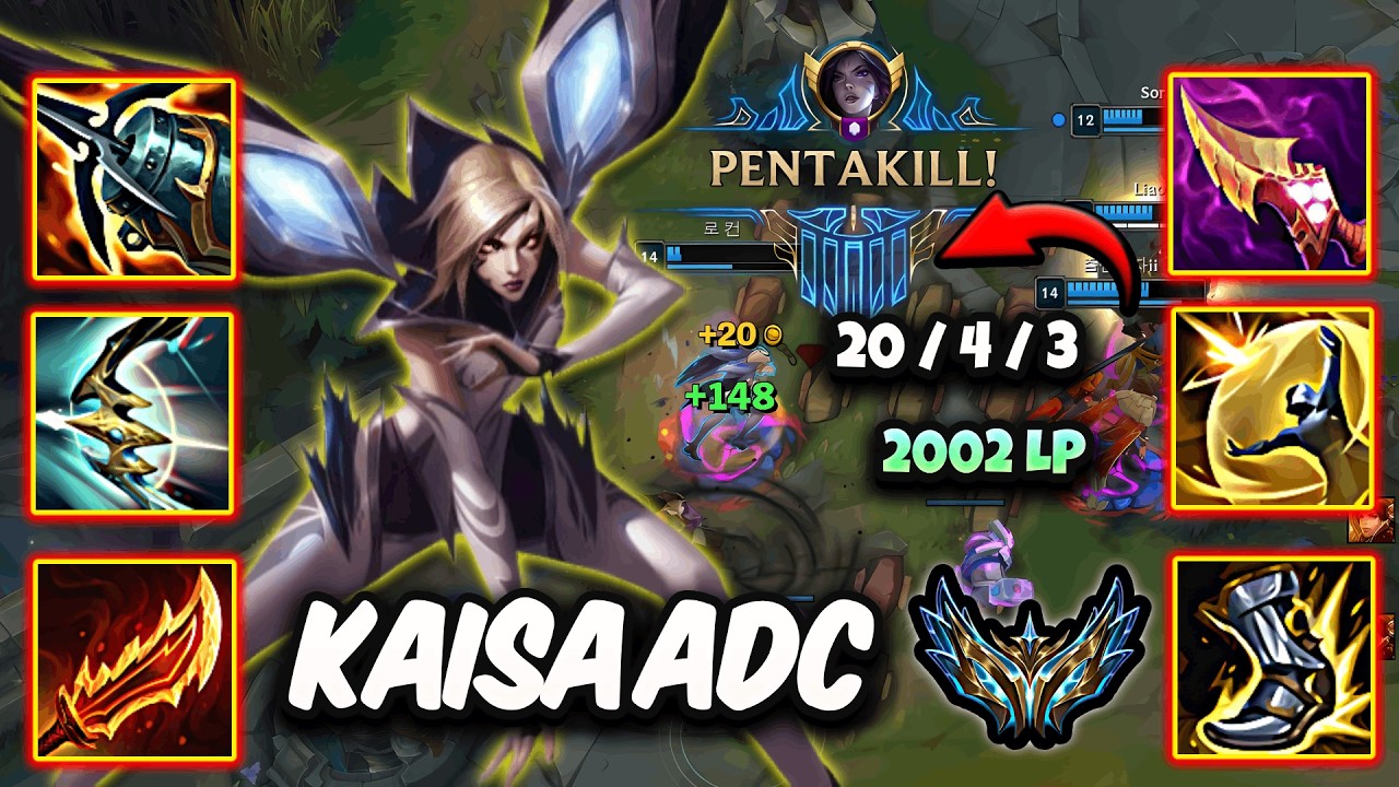 Kaisa vs Miss Fortune ADC ( PENTAKILL ) Korea Challenger 2002 LP | Patch 26.18
