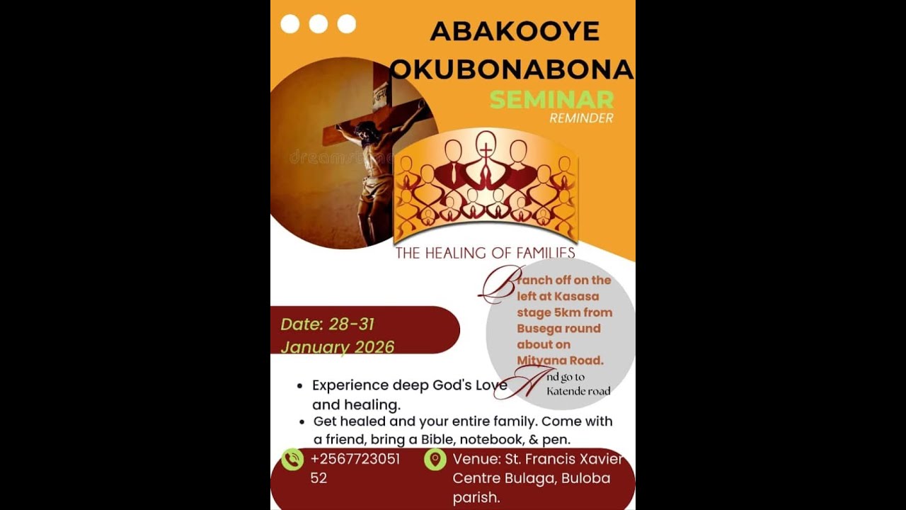 HEALING OF FAMILIES SEMINAR DAY 3 30 /JAN /2026 BULOBA