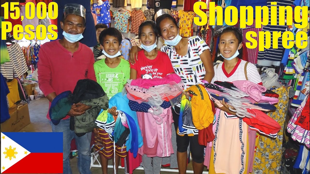 15,000 Pesos Shopping Spree for this Beautiful Filipino Family. A Happy Filipino Family in POVERTY
