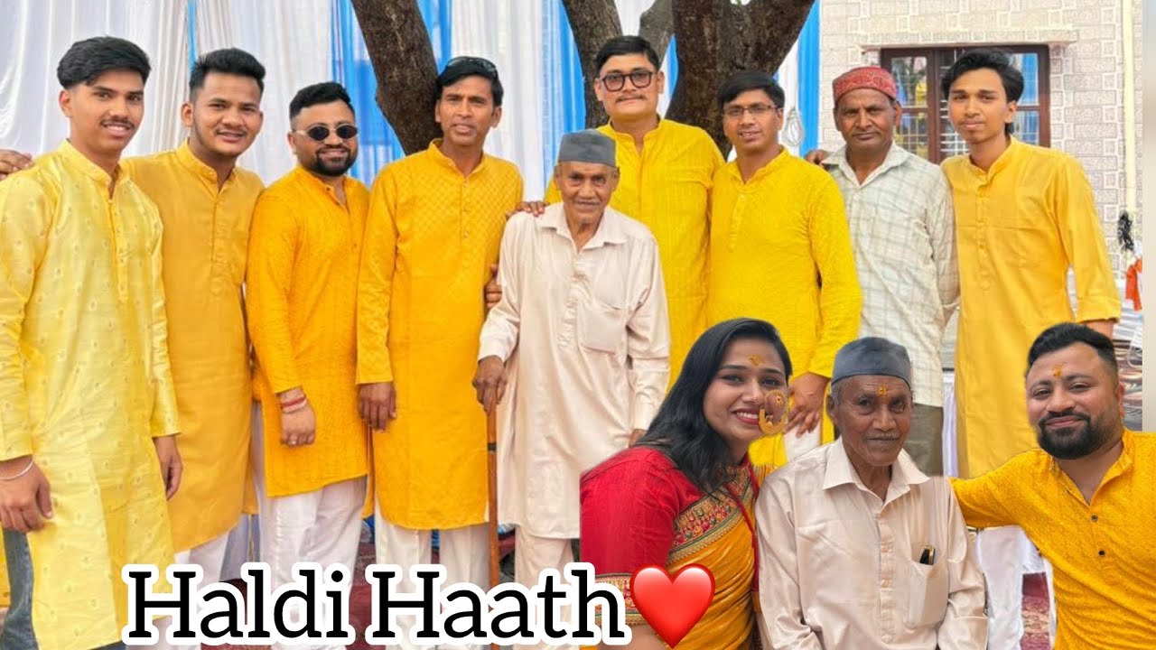 HALDI HAATH🌼|| Ashu bhai ki shadi❤️