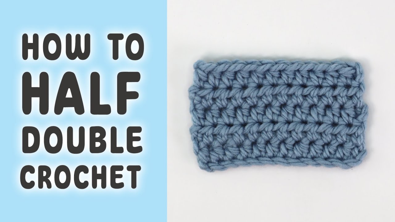 How To Make A Half Double Crochet (HDC) & Half Double Crochet Increase (HDC INC) | Crochet 101