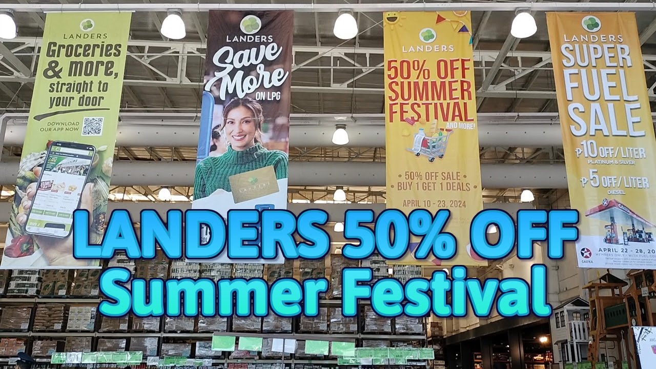 LANDERS 50% OFF Summer Festival Sale Grocery Tour Relaxing Grocery Shopping