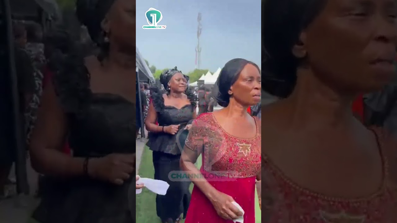 Mourners Celebrate Lives of Donkor Sons While Filing Past Coffins