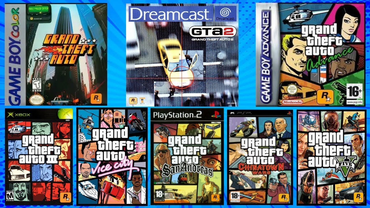 La evolucion de los GTA (1997 - 2018) (Juegos de GTA)