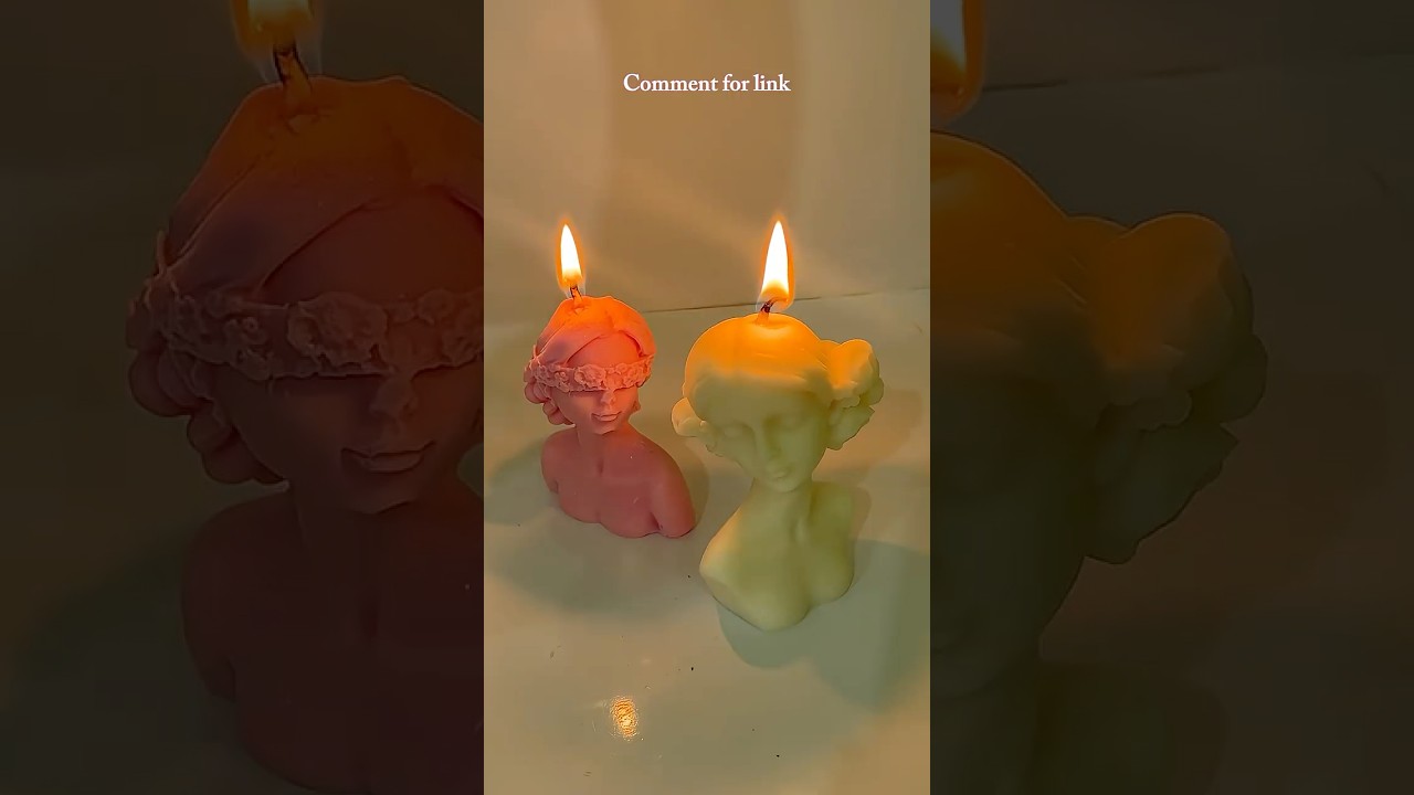 Got this beautiful candles from meesho and can&rsquo;t stop watching it🌸Most beautiful candles 🕯️#meesho
