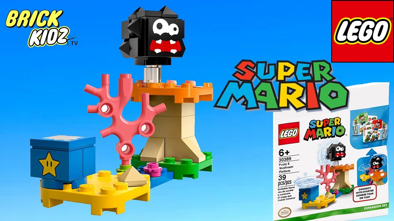 LEGO 30389 Super Mario Fuzzy & Mushroom Platform Expansion Set - Speed Build - Brick Kidz TV