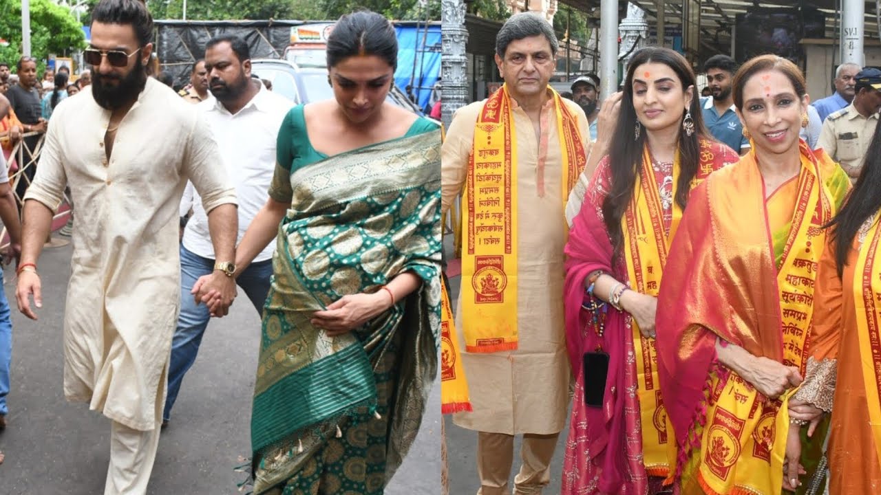 Parents-to-be Deepika Padukone And Ranveer Singh Visit Siddhivinayak Temple In Mumbai