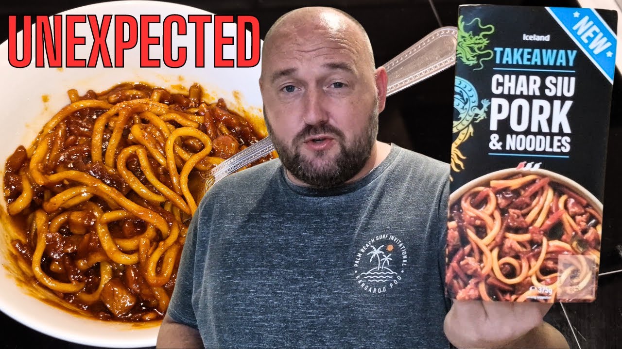 I WAS NOT EXPECTING THAT ! - New Takeaway CHAR SUI PORK & NOODLES from Iceland - FOOD REVIEW - £2.50