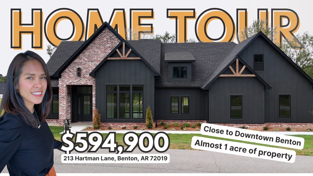 New Build 2024 in Meadow Lakes Subdivision in Benton, Arkansas - Big House on almost 1 acre lot