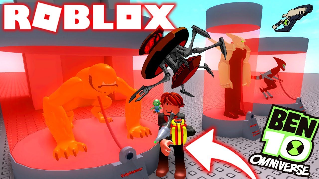 ROBLOX ! BEN 10 O MAIOR ALIEN EM CAPSULA? NOVA ARMA E REDUÇÃO DA GUI - BEN 10 ARRIVAL OF ALIENS
