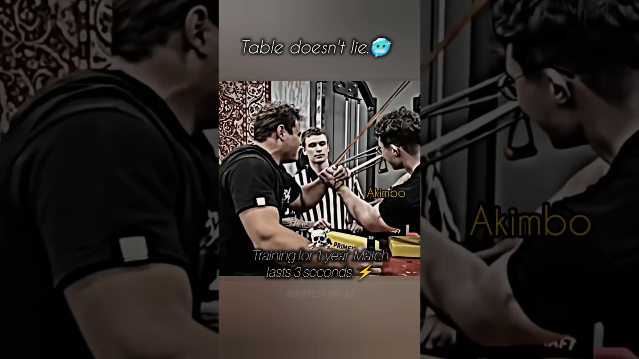 table doesn't lie 🔥 #armwrestling #armwrestler #primetv #tabletime #gripstrength #forearm #shorts