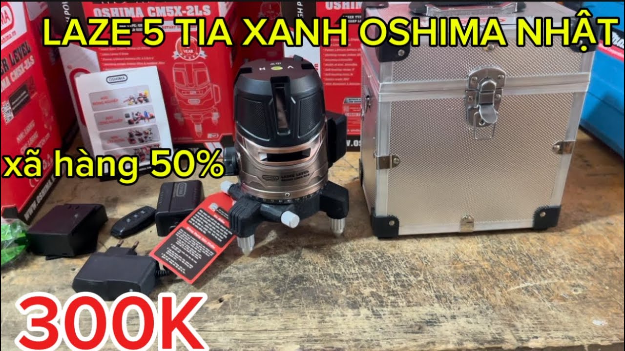 💥💥THANH LÝ LỖ 50% MÁY LAZE 5 TIA XANH HIỆU OSHIMA NHẬT,MÁY ĐẸP CHẤT LƯỢNG,CÂN BẰNG SIÊU NHANH,LH Ạ