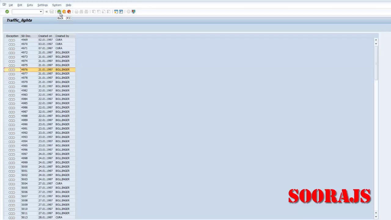 OO ABAP [2020] - CL_SALV_TABLE - Traffic Lights