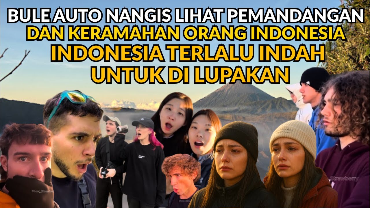 Tak Kuasa Menahan Tangis, Bule Takjub! Indonesia Terlalu Indah Untuk Di Lupakan